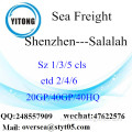 Shenzhen Haven Zee Vracht Verzenden Naar Salalah